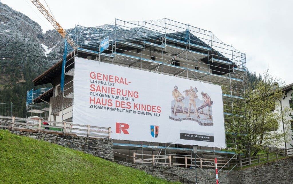 Haus des Kindes Lech Generalsanierung Aussenansicht 3 Haus des Kindes Lech Generalsanierung Aussenansicht 3