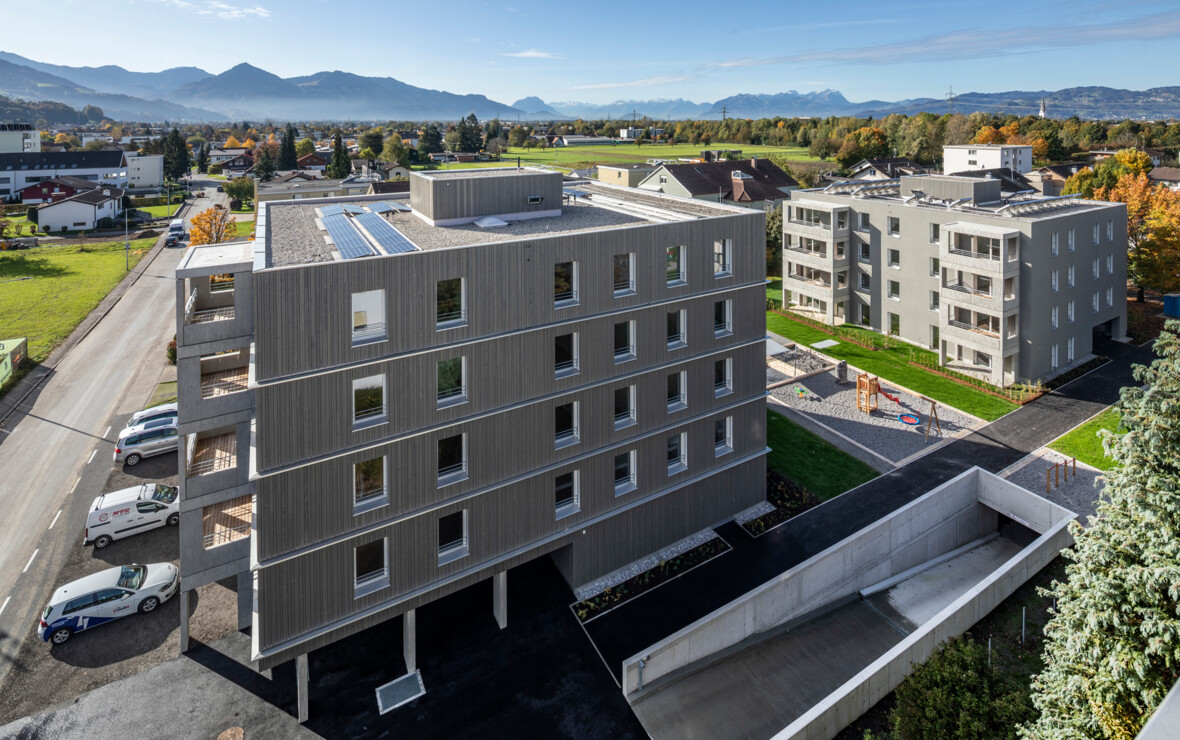 Bringt den leistbaren Wohnbau im Ländle voran: das Innovationsprojekt Wolfurt, Lerchenstraße.
Bild: Weissengruber Bringt den leistbaren Wohnbau im Ländle voran: das Innovationsprojekt Wolfurt, Lerchenstraße.
Bild: Weissengruber