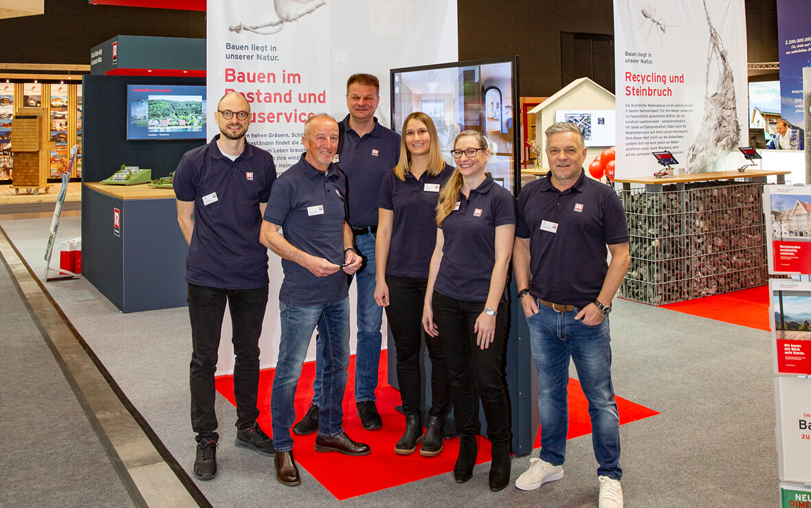 Das Team von Rhomberg Bau bei der com:bau 2019. Das Team von Rhomberg Bau bei der com:bau 2019.