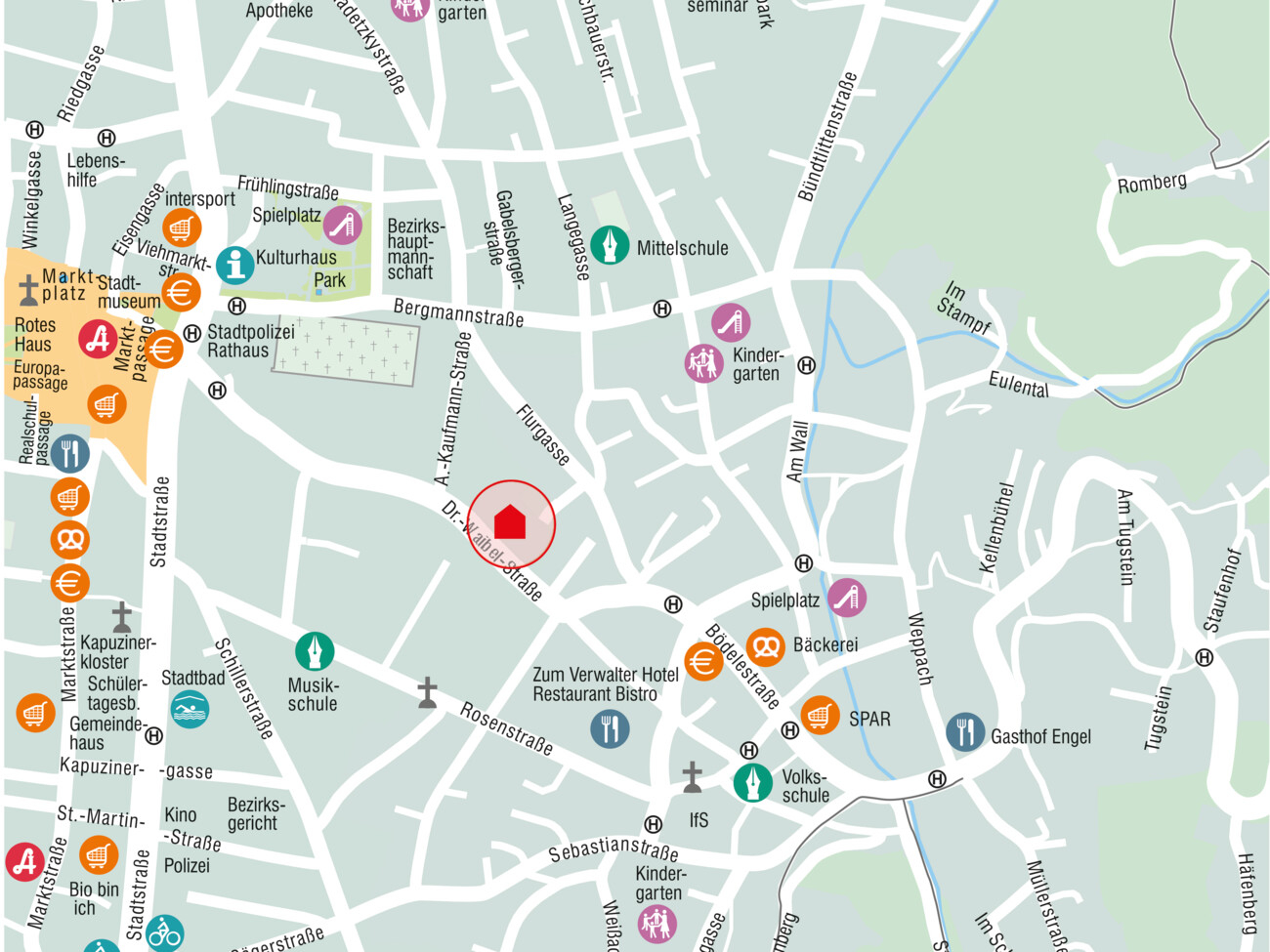 Ortsplan Aries dornbirn 19 drwaibelstrasse