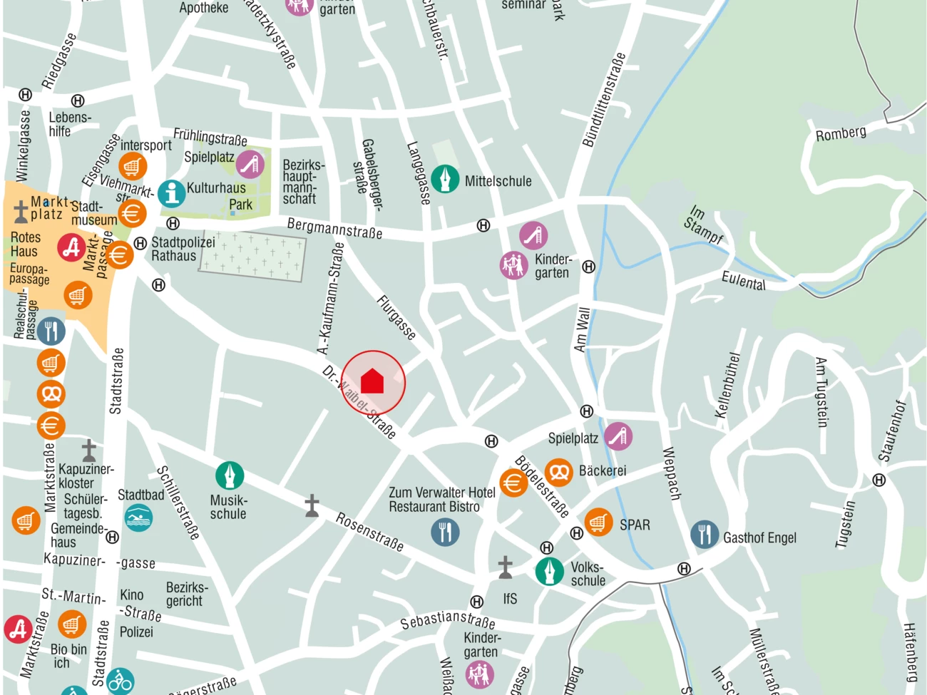 Ortsplan Aries dornbirn 19 drwaibelstrasse