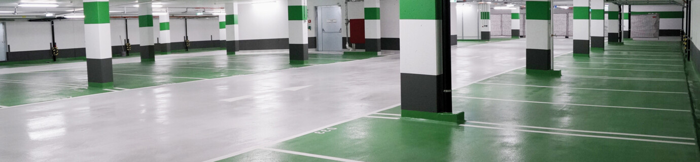 Tiefgarage Gerhard-Bronner-Strasse Wien grüne Etage