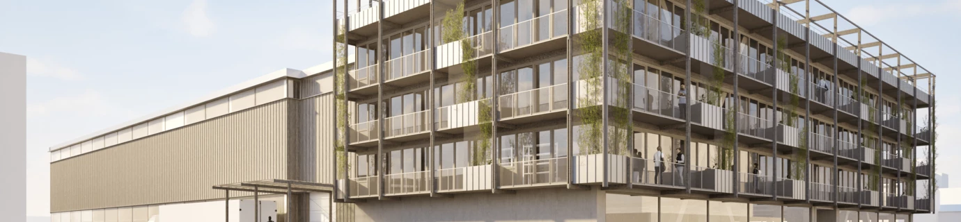 Zuerich_Regensdorf_Gebaeude_Aussen_Visualisierung_Holz_Pflanzen