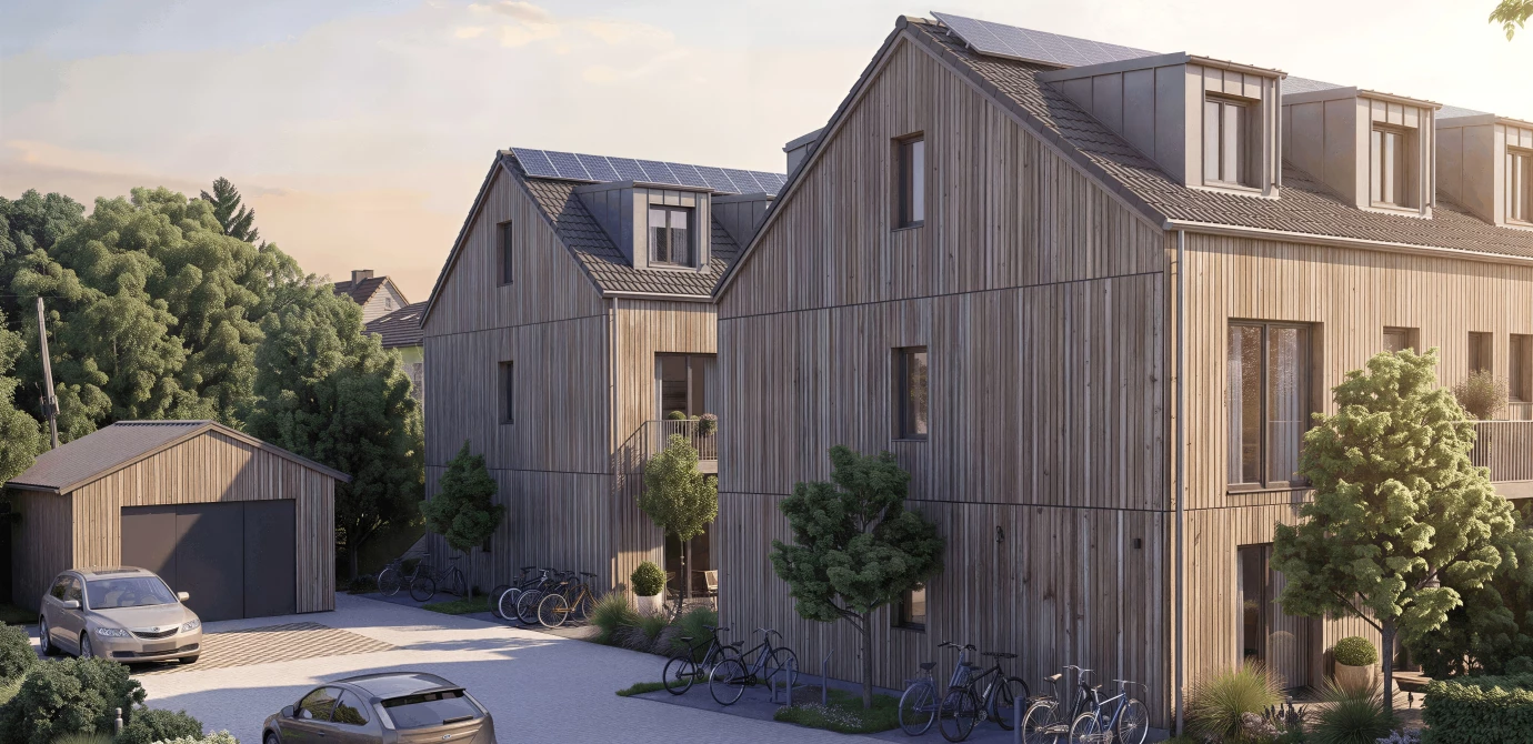 Garching Ansicht West Detail 8k