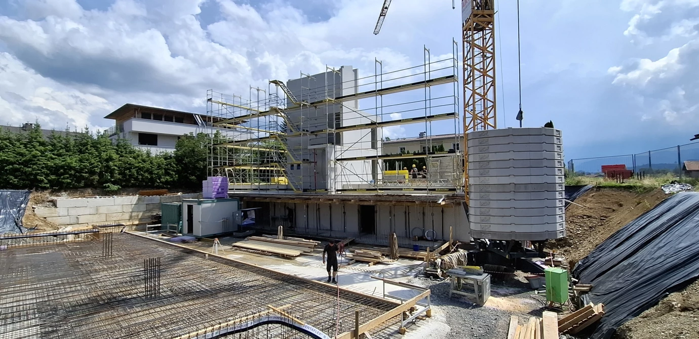 Haus B Fertigstellung Betonarbeiten