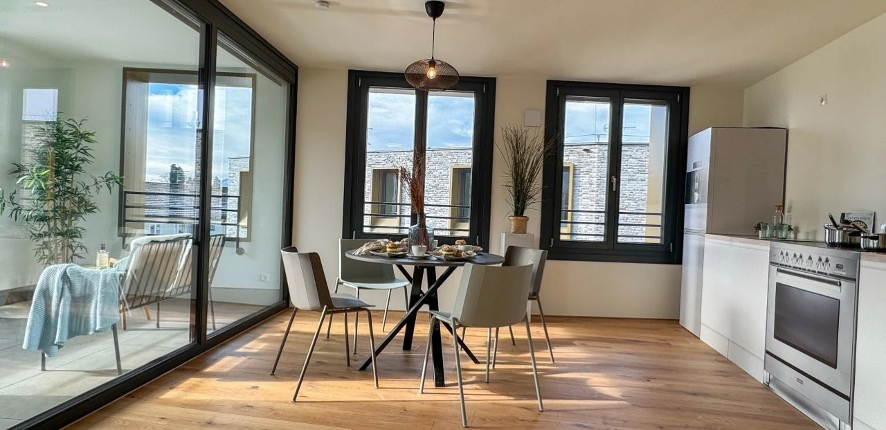 WA Kreuzgasse Musterwohnung Essen und Küche