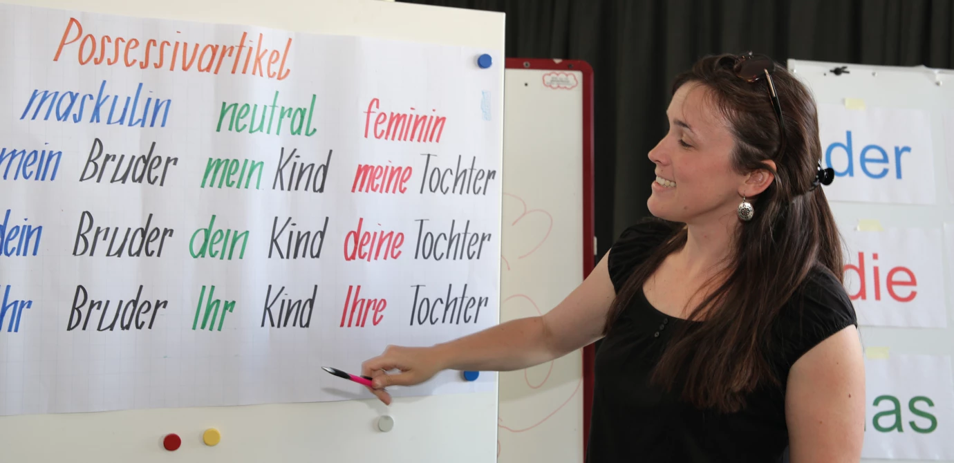 A German course was offered for employees with migration background with a lot of engagement. 
