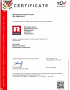 ISO 9001 QM, ISO 14001 EM Rhomberg Group