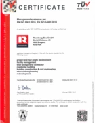 ISO 9001 QM, ISO 14001 EM Rhomberg Bau GmbH