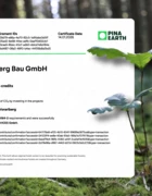 CO₂ Offset Certificate Rhomberg Bau GmbH