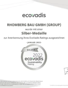 EcoVadis Nachhaltigkeitsrating EcoVadis Nachhaltigkeitsrating