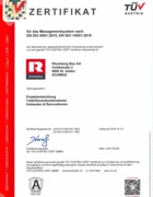 ISO 9001 QM, ISO 14001 UM Rhomberg Bau AG