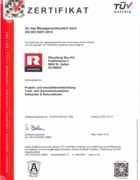 ISO 9001 QM, ISO 14001 UM Rhomberg Bau AG ISO 9001 QM, ISO 14001 UM Rhomberg Bau AG