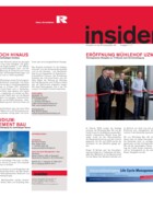 Insider Ausgabe 2011_1: Aktuelles von der Rhomberg Bau AG Insider Ausgabe 2011_1: Aktuelles von der Rhomberg Bau AG