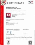 ISO 9001 QM, ISO 14001 EM Rhomberg Steinbruch GmbH & Co OG