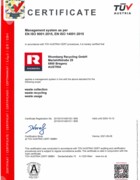 ISO 9001 QM, ISO 14001 EM Rhomberg Recycling GmbH