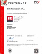 ISO 9001 QM, ISO 14001 UM Rhomberg Bau Gruppe
