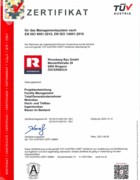 ISO 9001 QM, ISO 14001 UM Rhomberg Bau GmbH