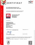 ISO 9001 QM, ISO 14001 UM Rhomberg Bau GmbH