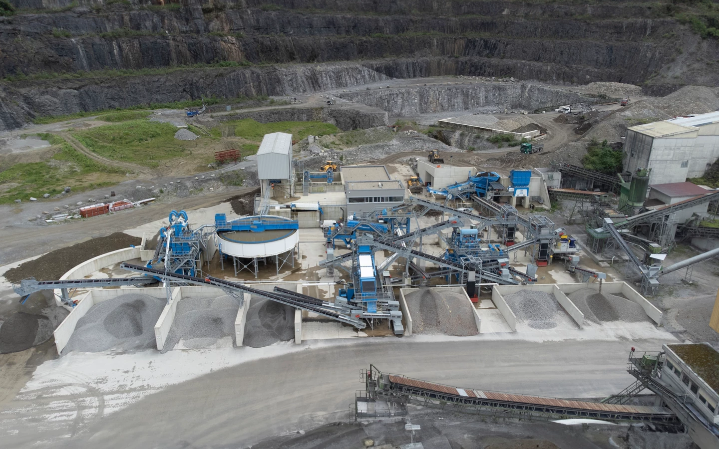 Die neue Nassaufbereitungsanlage im Ressourcen Center Rheintal ist die fortschrittlichster ihrer Art in der gesamten Region. Bild: Rhomberg Bau