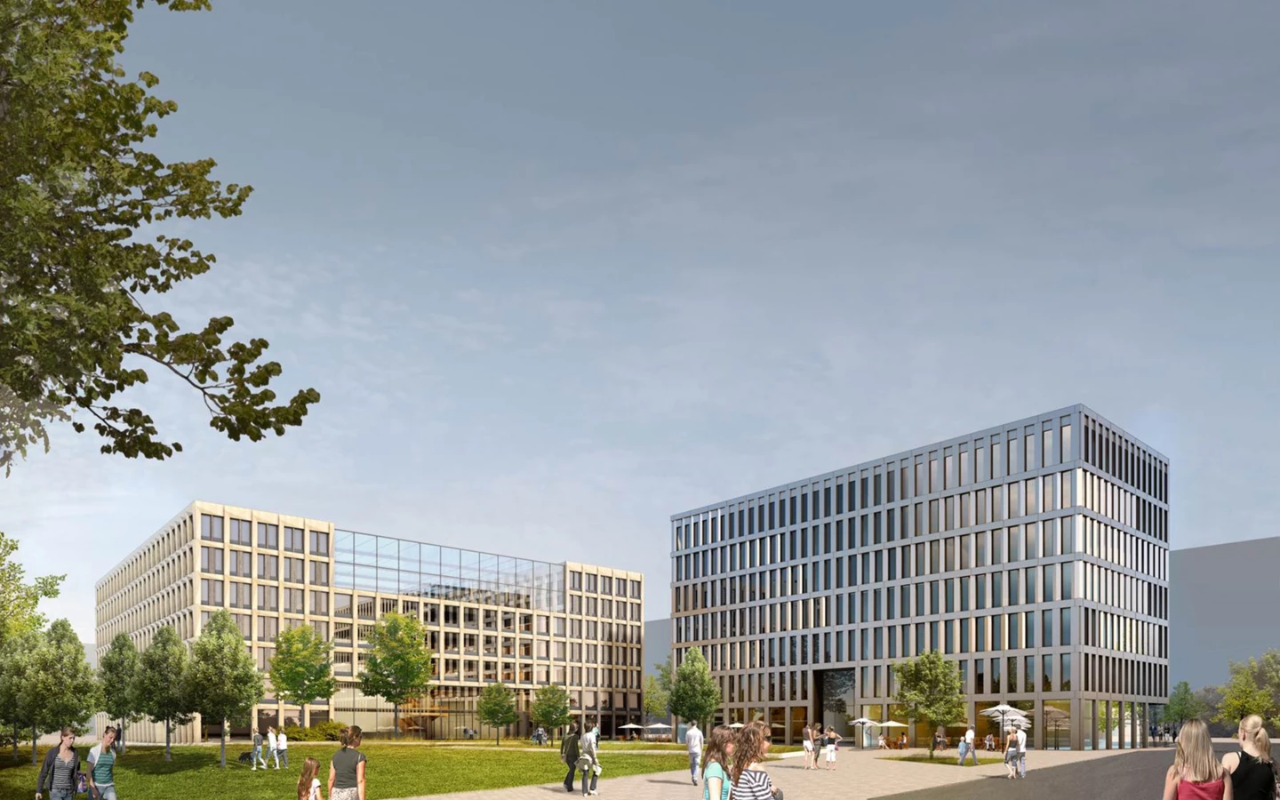 Am Berliner Südkreuz entsteht ein völlig neuer Stadtplatz mit Büro- und Geschäftsgebäuden in innovativer Holz-Hybridbauweise.