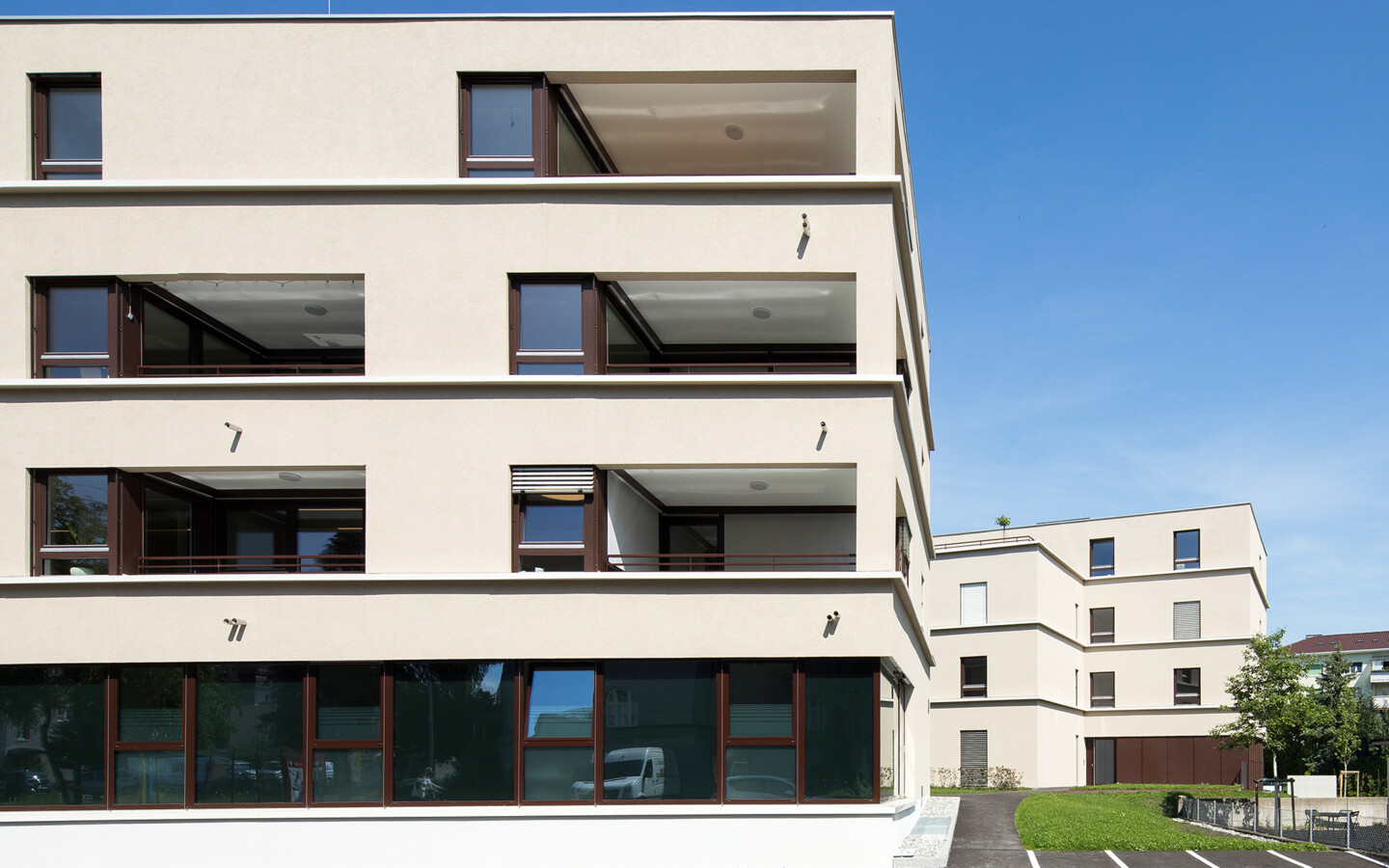 Wohnanlage Heldendankstraße, Bregenz (© Walser) Wohnanlage Heldendankstraße, Bregenz (© Walser)
