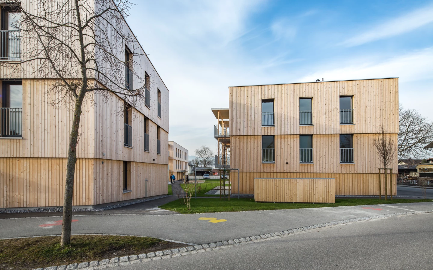 Die fertiggestellte Wohnanlage "Blattur" in Götzis Die fertiggestellte Wohnanlage "Blattur" in Götzis