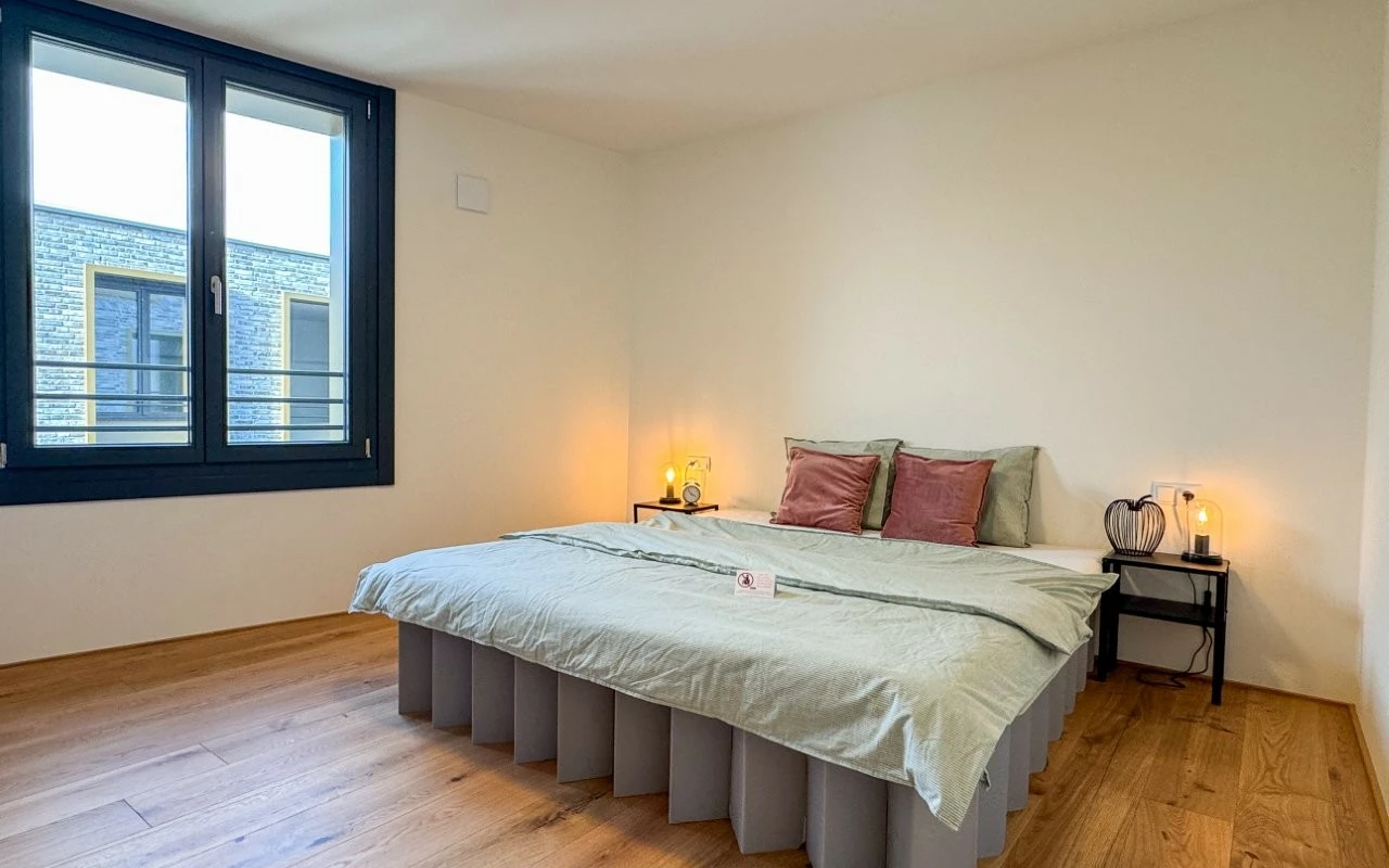 WA Kreuzgasse Musterwohnung Schlafzimmer