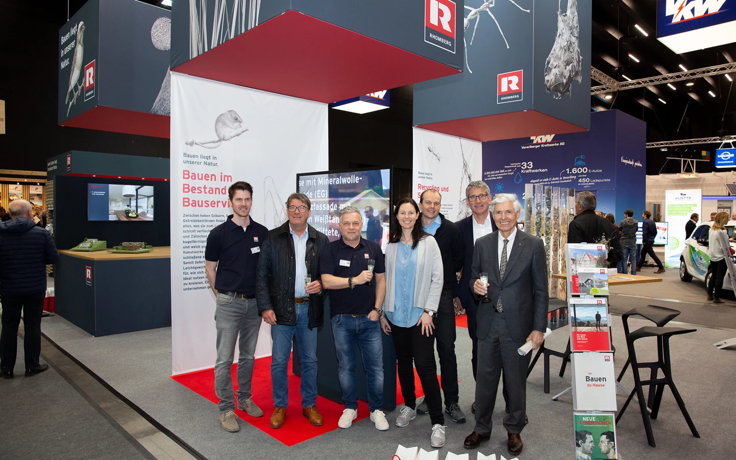 KR Walter-Heinz Rhomberg und Wilhelm Muzyczyn zu Besuch an unserem Messestand.