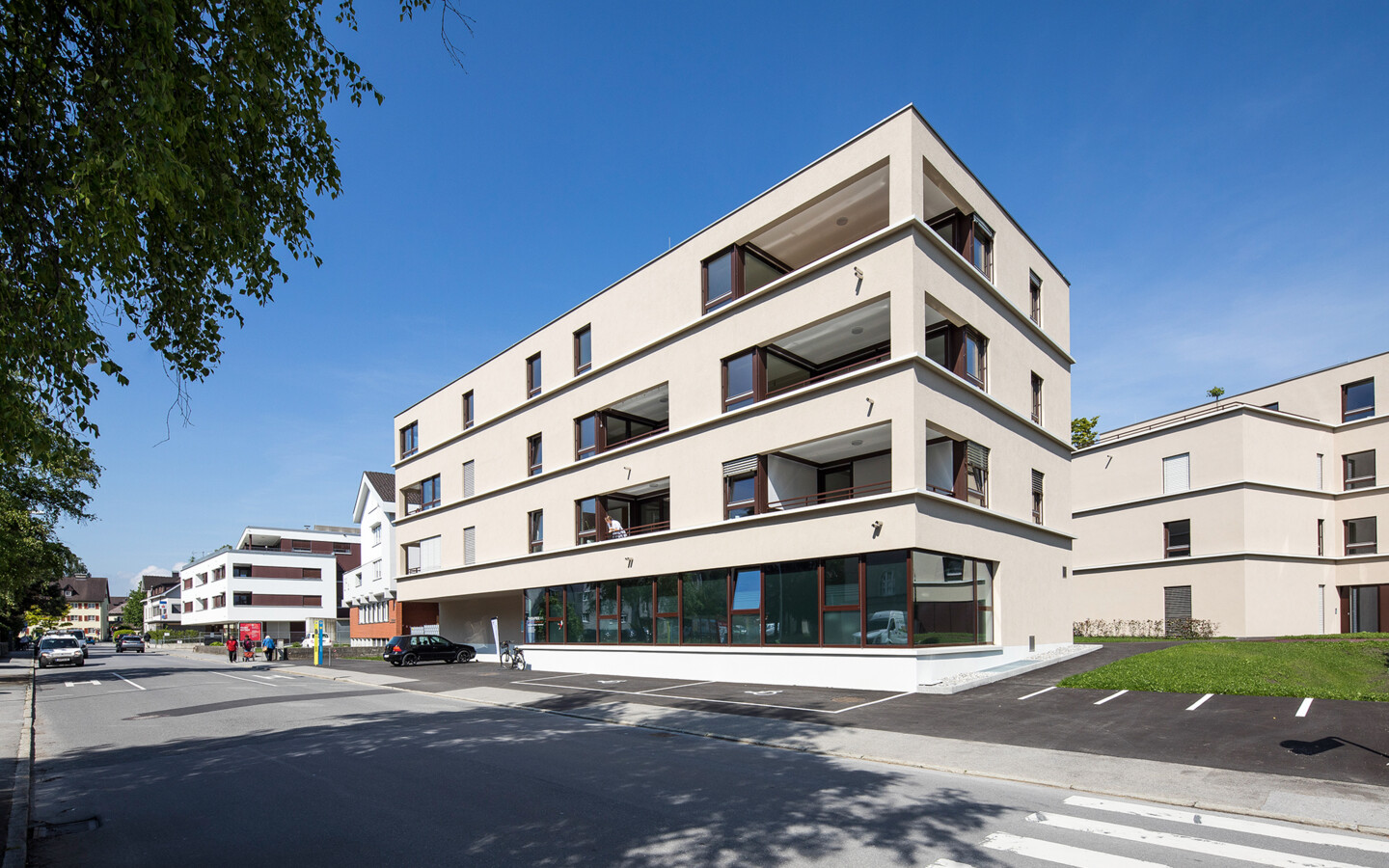 Wohnanlage Heldendankstraße, Bregenz (© Walser) Wohnanlage Heldendankstraße, Bregenz (© Walser)