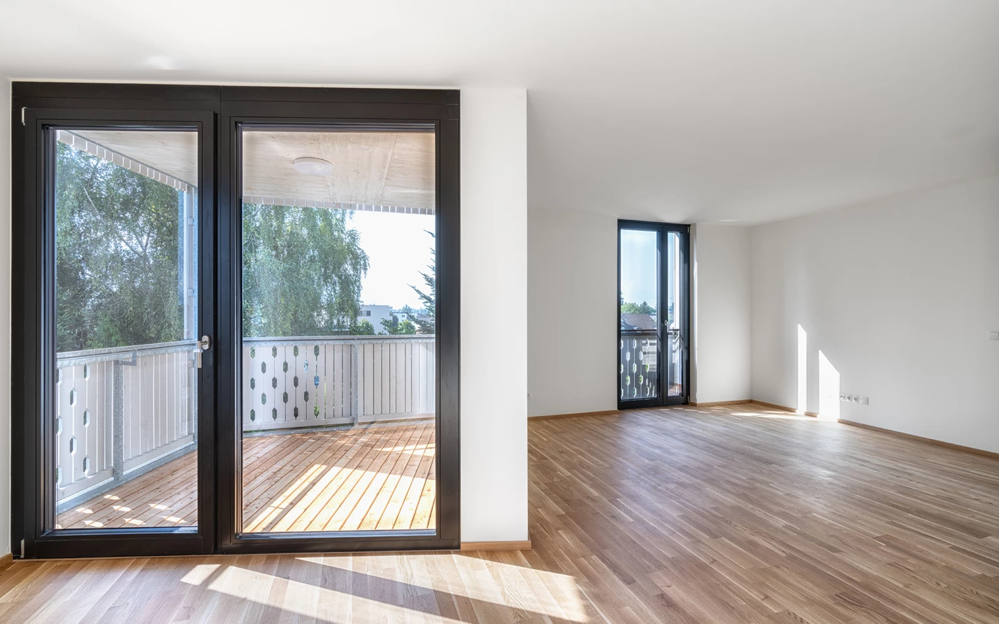 Innen überzeugt die neue Wohnanlage von WS und Rhomberg Bau mit einem modernen Ambiente. Foto: Julian Forte Innen überzeugt die neue Wohnanlage von WS und Rhomberg Bau mit einem modernen Ambiente. Foto: Julian Forte