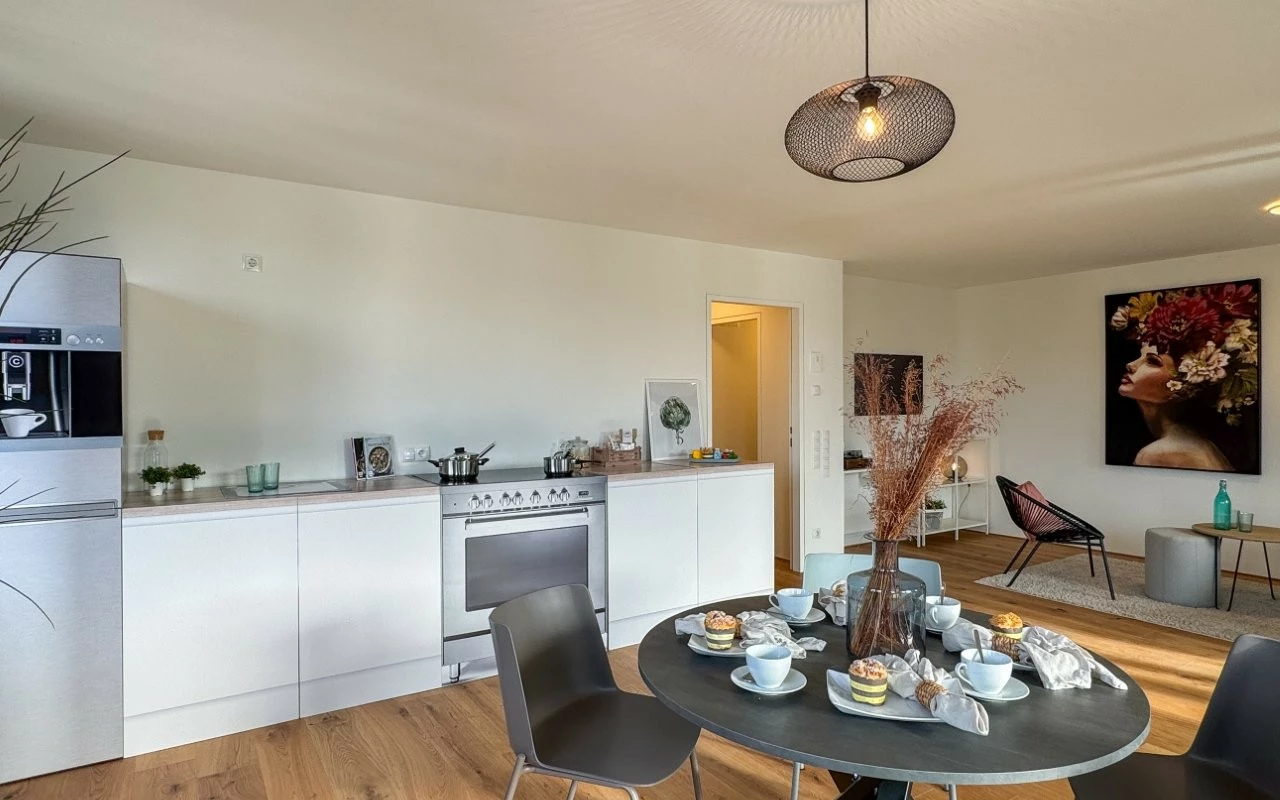 WA Kreuzgasse Musterwohnung Küche und Essen