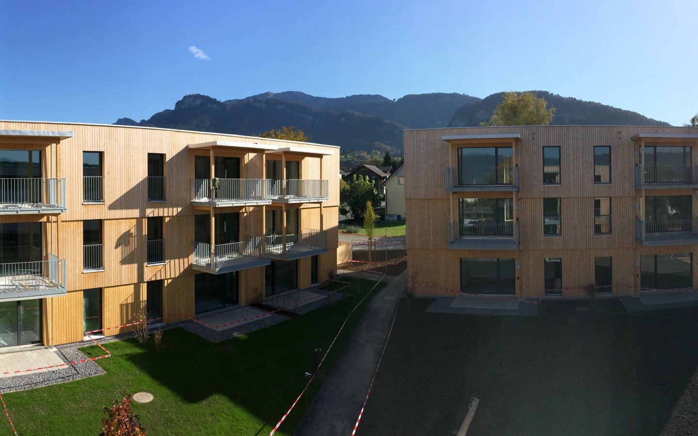 Die Wohnanlage Blattur in Götzis. Die Wohnanlage Blattur in Götzis.