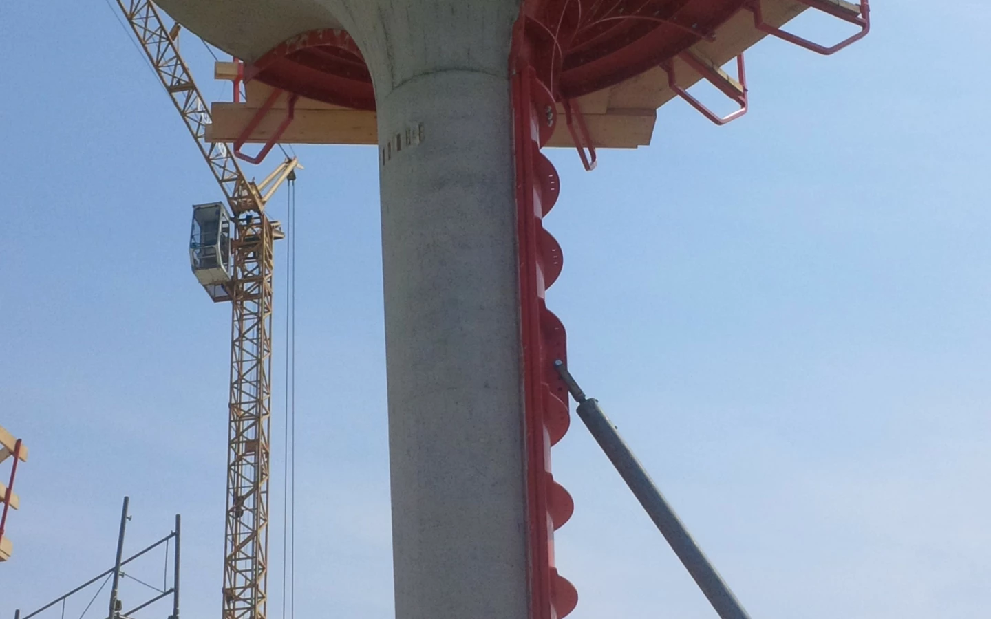 Referenz Raststation Hörbranz Rhomberg Bau Betonsäule