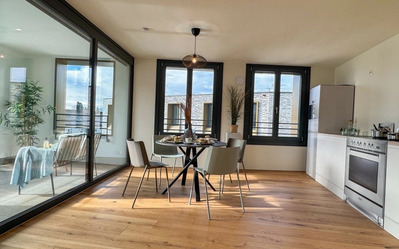 WA Kreuzgasse Musterwohnung Essen und Küche