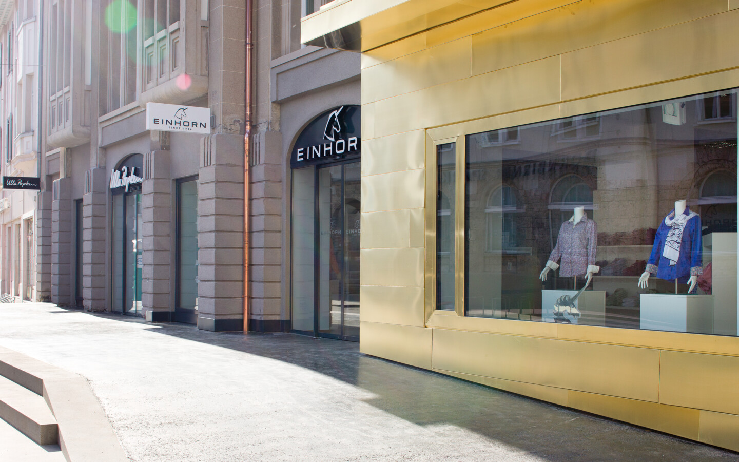 Luger Areal Dornbirn Aussenansicht Schaufenster Luger Areal Dornbirn Aussenansicht Schaufenster
