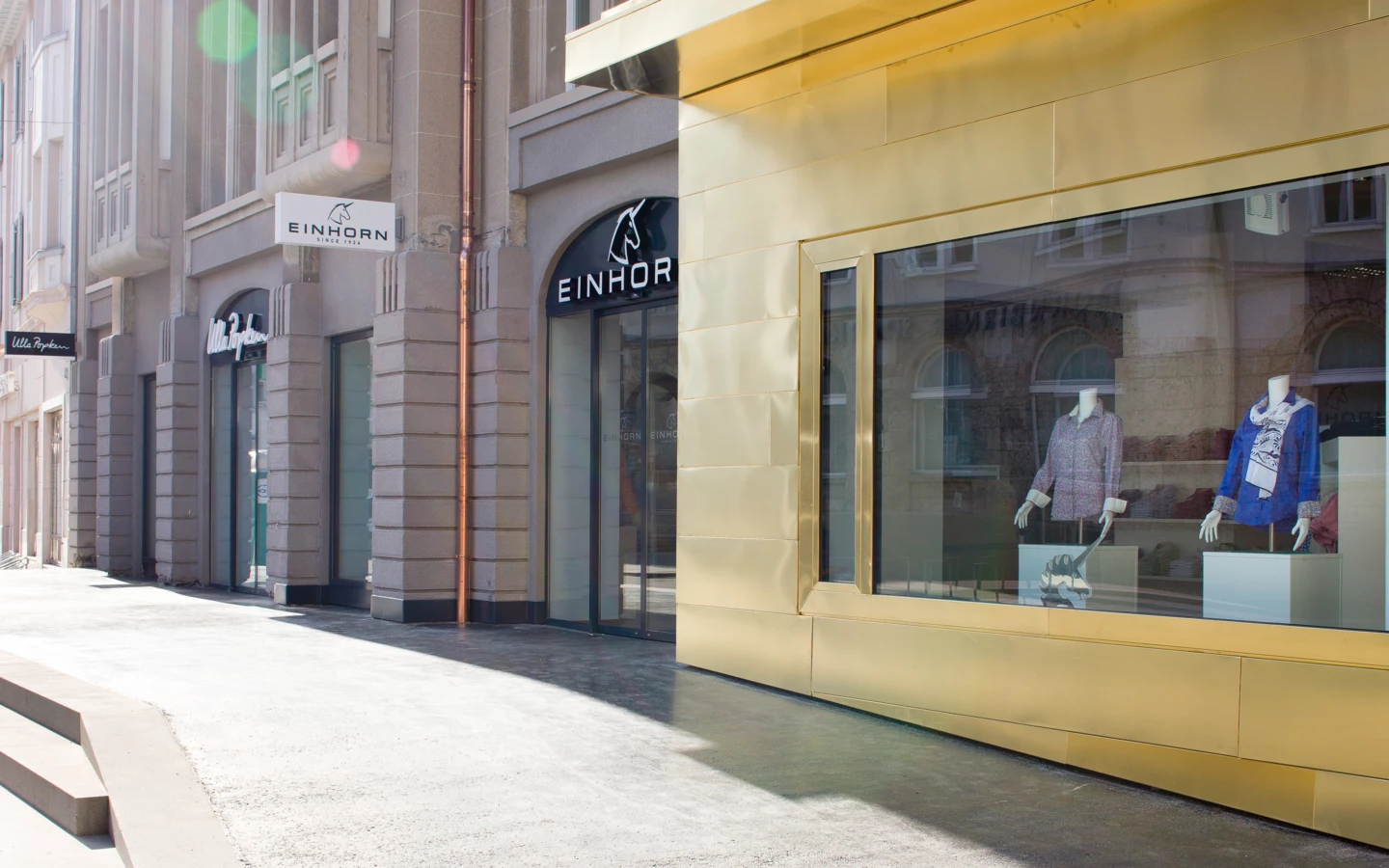 Luger Areal Dornbirn Aussenansicht Schaufenster Luger Areal Dornbirn Aussenansicht Schaufenster