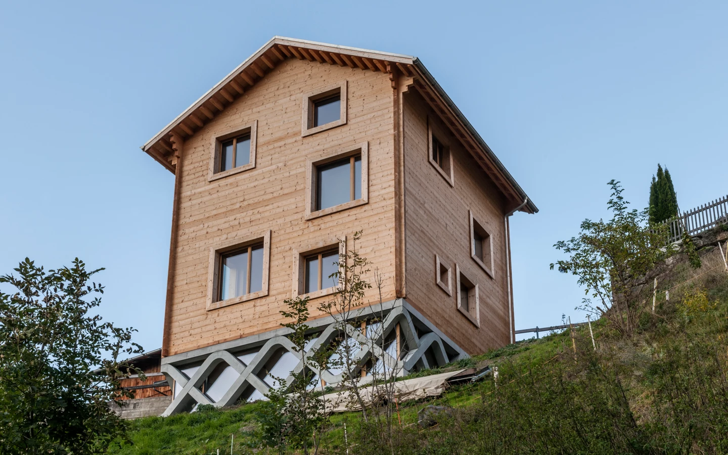 Einfamilienhaus Hoerler Sohm-HolzBautechnik Aussenansicht