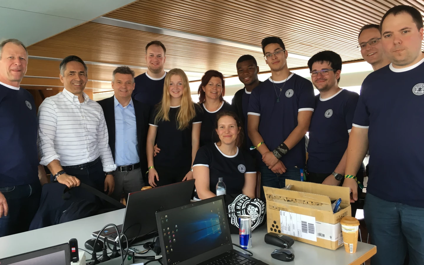 Das Rhomberg "Mixed Team" mit Hubert Rhomberg beim Umma Hüsla Hackathon 2018.