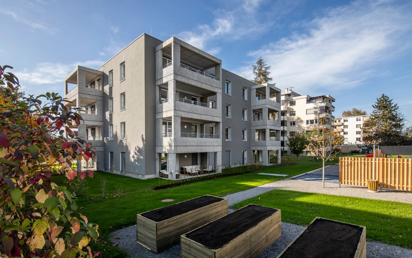 Hilft mit, den Holzbau auf den richtigen Weg zu bringen: das Innovationsprojekt Lerchenstraße in Wolfurt von Rhomberg Bau. 
Quelle: Weissengruber

