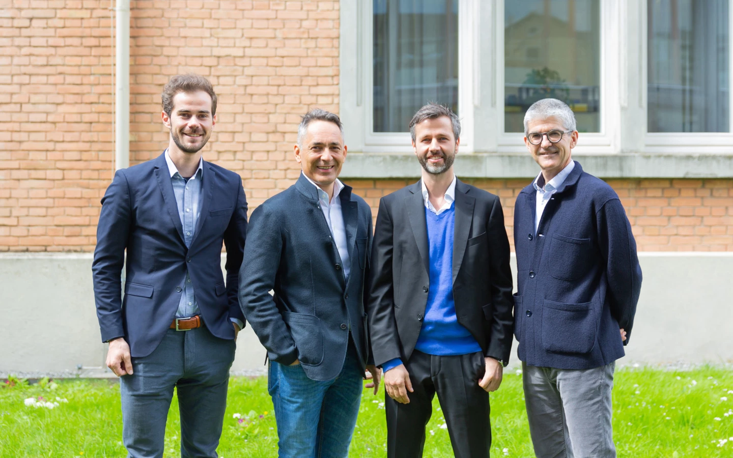 Werden gemeinsam historischen, denkmalgeschützten Gebäuden neues Leben einhauchen (v. l. n. r.): Simon Battlogg (Rhomberg Bau), Hubert Rhomberg (Rhomberg Bau), Martin Jäger (JaKo Baudenkmalpflege) und Ernst Thurnher (Rhomberg Bau) bei der offiziellen Gründung von DenkMalNeo. Werden gemeinsam historischen, denkmalgeschützten Gebäuden neues Leben einhauchen (v. l. n. r.): Simon Battlogg (Rhomberg Bau), Hubert Rhomberg (Rhomberg Bau), Martin Jäger (JaKo Baudenkmalpflege) und Ernst Thurnher (Rhomberg Bau) bei der offiziellen Gründung von DenkMalNeo.