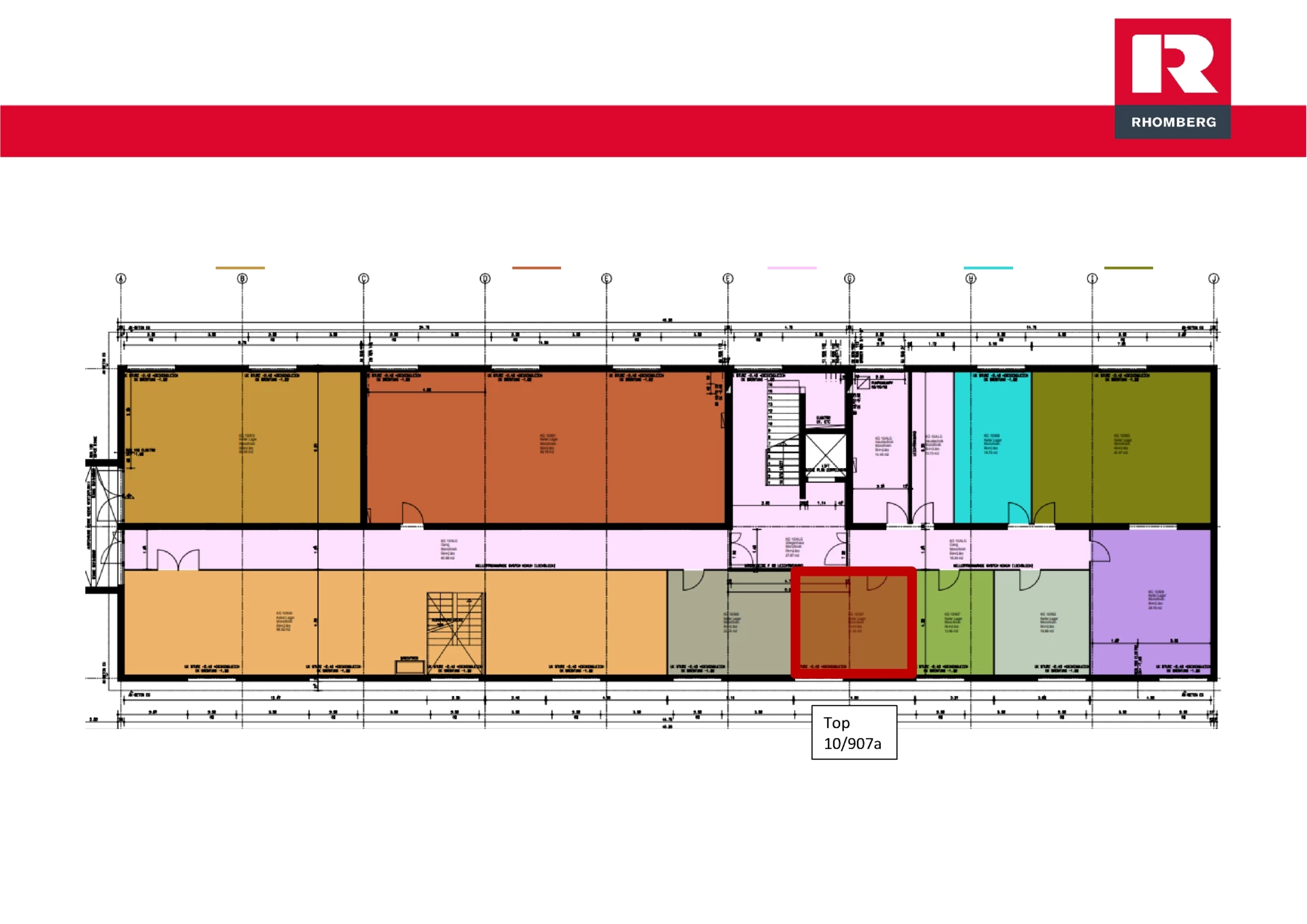 Grundrissplan Top LA10_907a