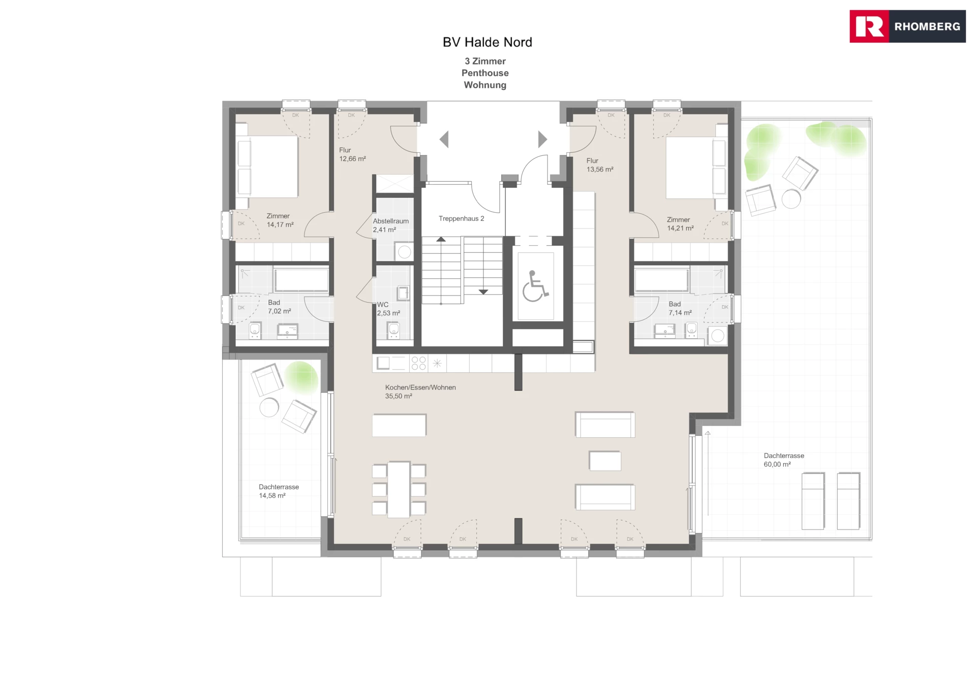 Alpenschimmern 3 Zimmer Penthouse Wohnung