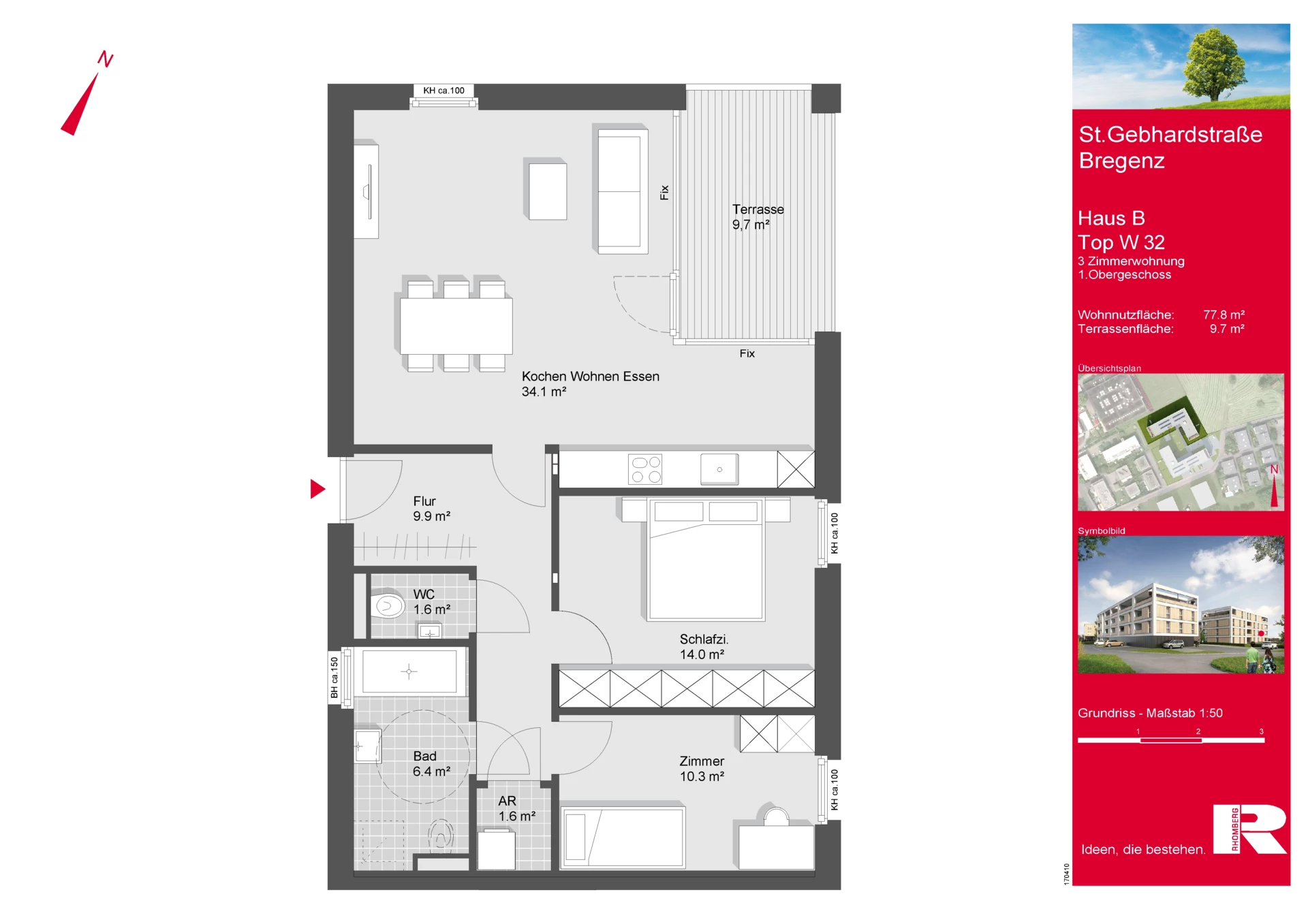 Grundriss Top W32 M 1-50