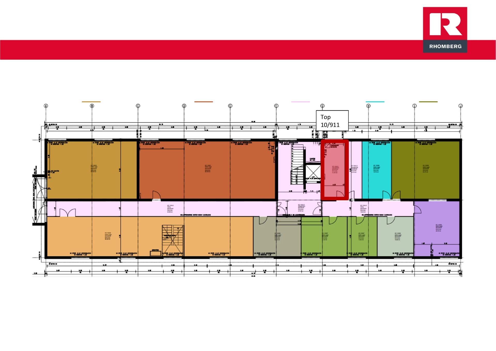 Grundrissplan Top 10_911