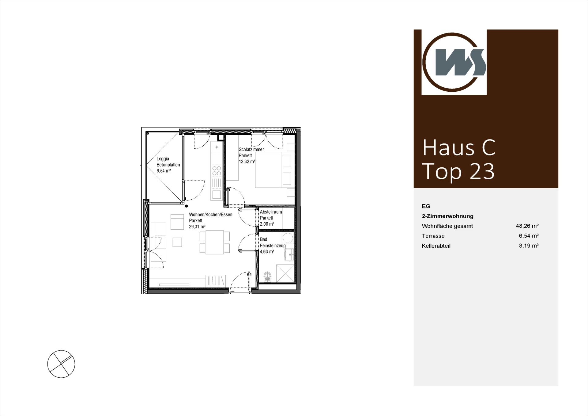 1950_Hohenweiler Riedstraße_Wohnungsverkauf_WohnungsplanW23_20250731