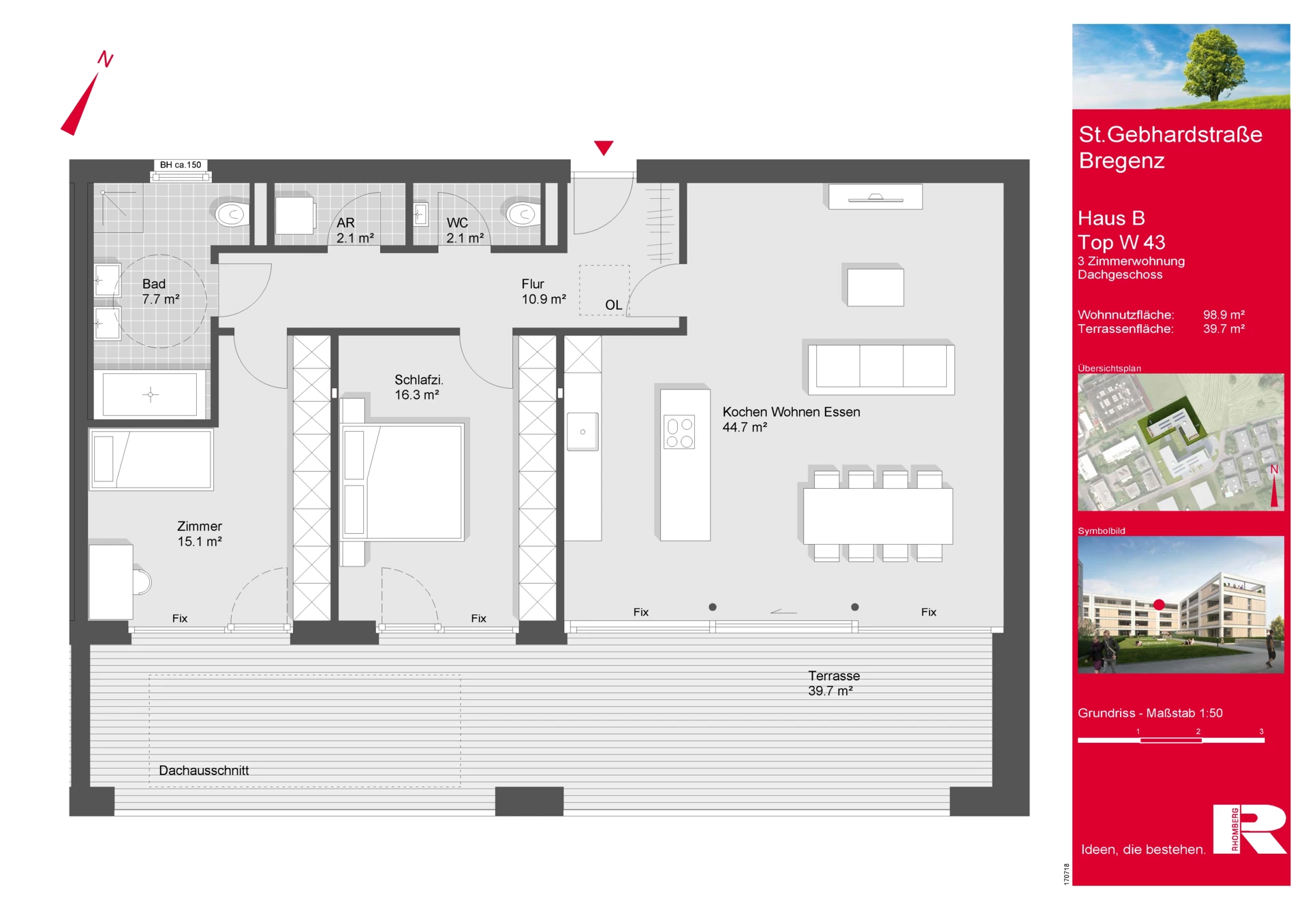 Grundriss Top W43 M 1-50