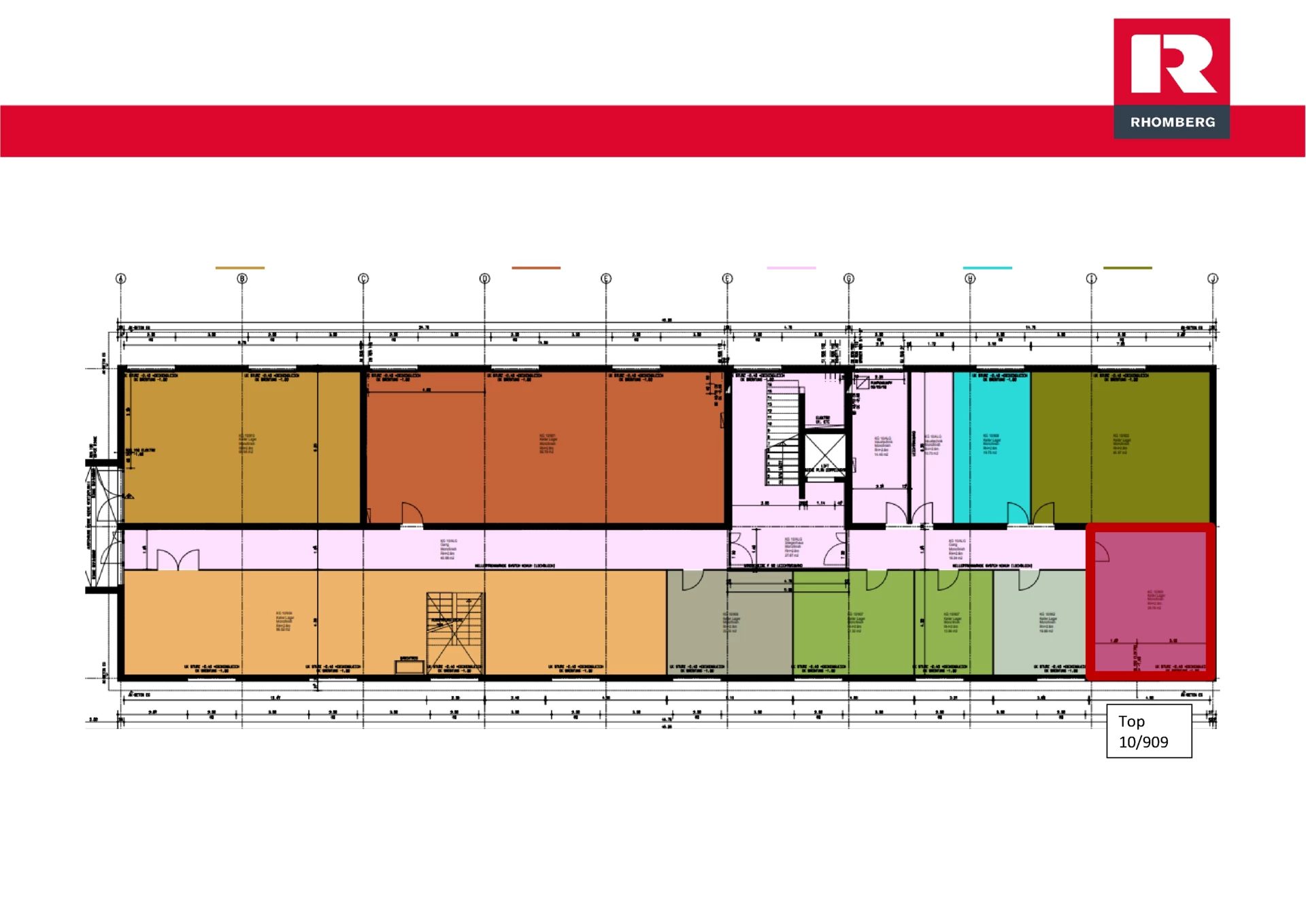 Grundrissplan Top 10_909