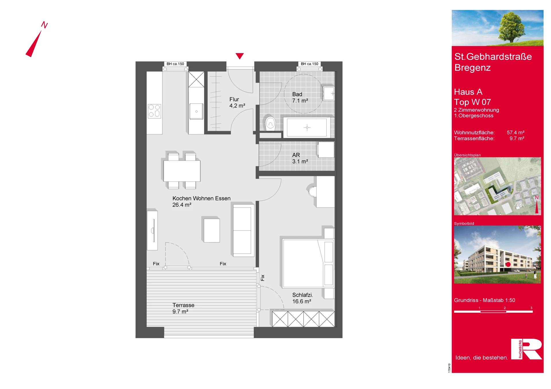 Grundriss Top W07 M 1-50