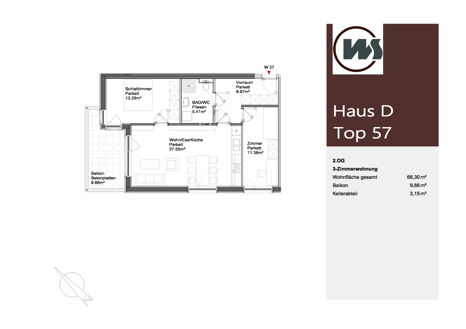 Verkaufsplan Top W57